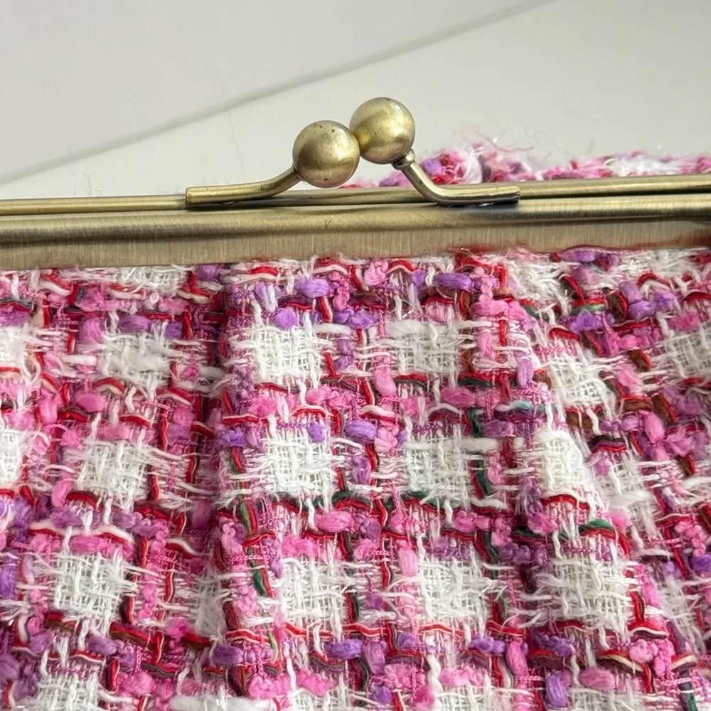 Anthropologie Audrey‎ Clutch Versatile With Removable Metal Strap